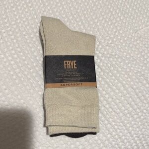 Frye Supersoft Men's Cream Socks
